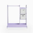 thumbnail image 2 of Guidecraft See and Store Dress Up Center - Lavender: Kids' Storage Armoire, Costume Wardrobe Shelf and Hanging Clothes Rack w/ Mirror, 2 of 5