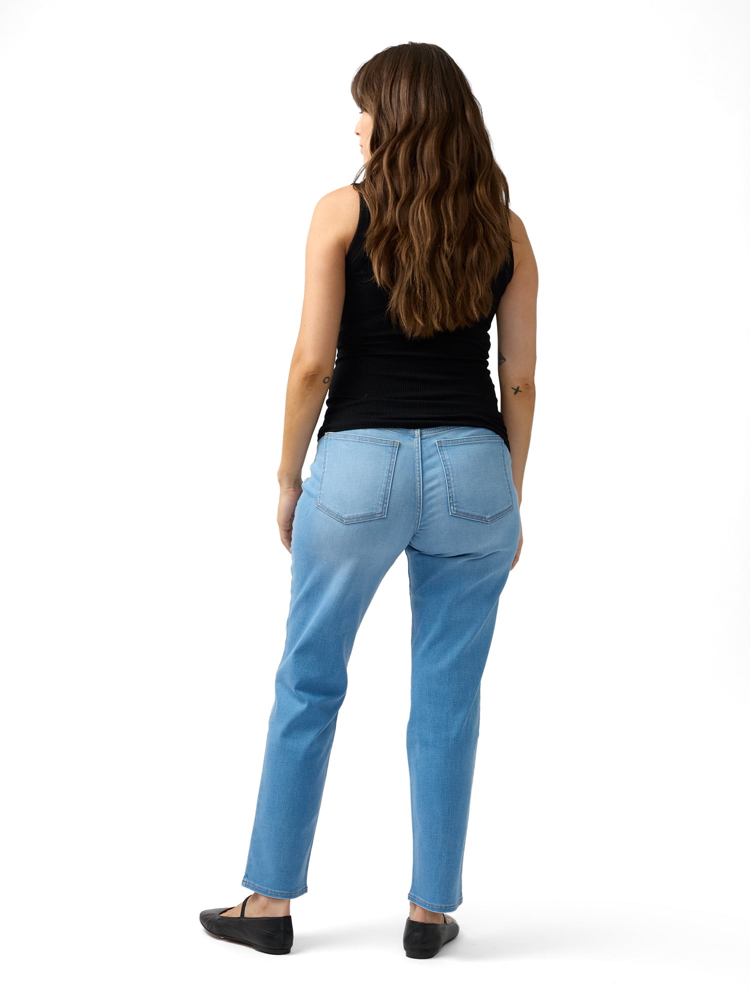 Ingrid & Isabel For Every Belly Women's Maternity Straight Denim Jean, Sizes S-XXL
