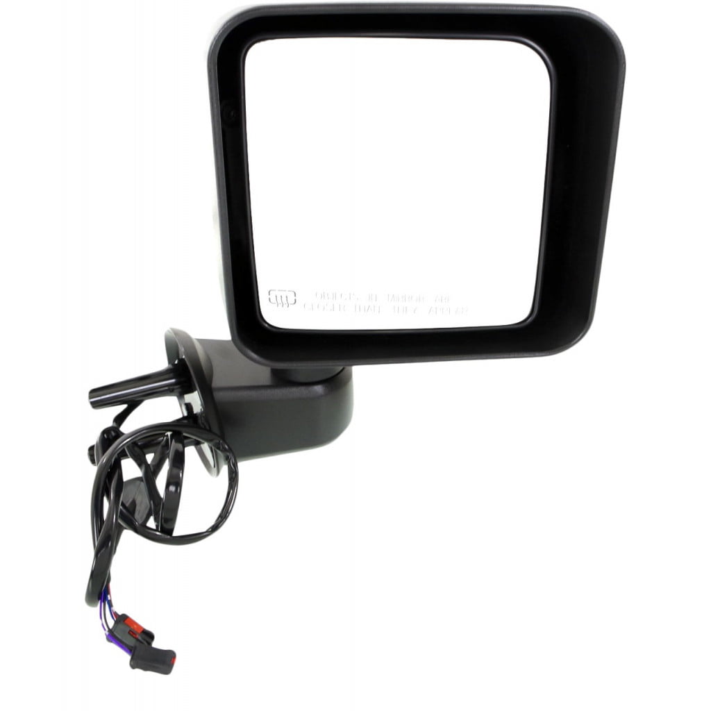 Manual Folding CH1321234 Textured Passenger Side View Mirror for 2003-2004 Jeep Wrangler 