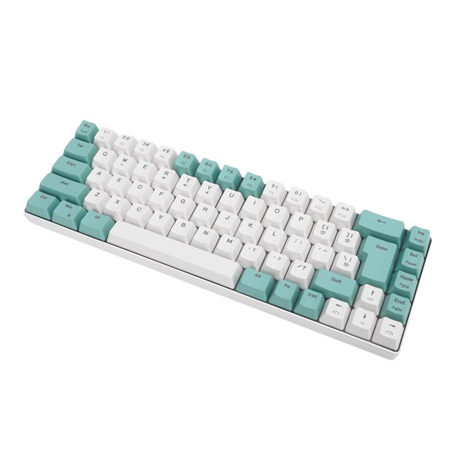 Clavier de Jeu Filaire, 60 pour Cent 68 Touches Clavier Mécanique Rétroéclairé RGB, Clavier Ergonomique Compact avec Touches Anti-Ghosting et Multimédia pour PC Ordinateur Portable
