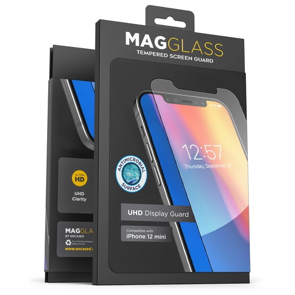 Magglass Apple iPhone 12 Mini Tempered Glass Screen Protector - Anti Bubble UHD Clear Full Coverage
