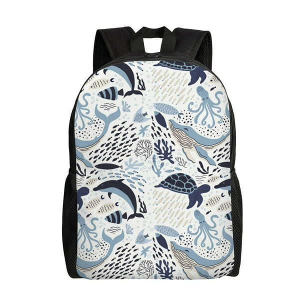 Fotbe Sea Animal Mochila de Viaje para Laptop, Mochila Ejecutiva Delgada y Resistente 15.6"
