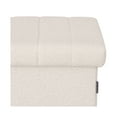 thumbnail image 3 of Seville Classics Cushioned Fabric Ottoman Hidden Storage Chest Footrest Chair for Bedroom, Dorm, Loft, Living Room, Entryway, Hallway, White Boucle, 15.7" Cube, 3 of 7