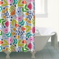 thumbnail image 4 of Pioneer Flower Floral Print Pattern Shower Curtain 84"x72" ,Bathroom Decorative Shower Curtains Set with 12 Hooks,Modern Waterproof Washable Shower Curtain, 4 of 6