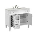 thumbnail image 6 of Elegant Decor Park Avenue 40" Wood Single Bathroom Vanity in White, 6 of 12