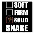 thumbnail image 1 of DistinctInk Custom Bumper Sticker - 8" x 8" Decorative Decal - Black Background - Soft Firm Solid Snake, 1 of 2