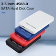 thumbnail image 2 of TFixol 2.5 inch USB3.0 Hard Disk Case External SATA HDD/SSD Enclosure High-speed Transmission Tool-free Design ABS Shell Black, 2 of 8
