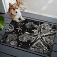 thumbnail image 4 of Vintage Starfish Washable Small Entryway Area Rugs 2'x3', Coral Seahorse Shell Low Pile Throw Rug Non-Slip Sturdy Edge Binding Carpet for Front Door Floor Room Entry, 4 of 9
