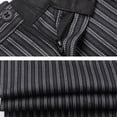 thumbnail image 3 of Sonducket Pantalones de Chef a rayas para hombre, uniforme de trabajo de cocina de Hotel, cintura elástica, aplicación amplia, transpirable Prendas para la parte inferior del cuerpo 3XL, 3 of 6