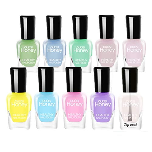 Tophany Non Toxic Nail Polish Set, Easy Peel Off and Fast Dry Nail Polish Set for Pack, Eco