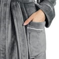 thumbnail image 5 of Cqxid525 Women's Lightweight Robe Women Winter Coat Jacket Plush Shawl Fluffy Bathrobe Home Clothes Long Sleeved Robe Hooded Soft Coat Soft Lightweight Gray 1PC, 5 of 8