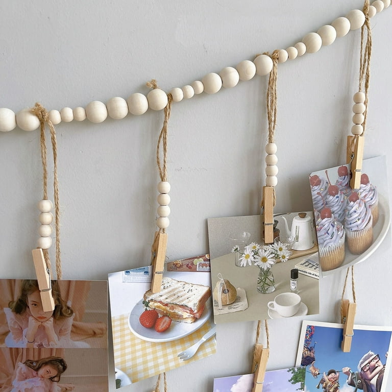 DIY Wall Hanging Decor Made With Wooden Beads