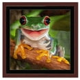 thumbnail image 2 of 19x19 Frame for Jigsaw Puzzles - Wooden Brown Puzzle Frame with Mat (Black) For Puzzles Measuring 19x19 Inches, 2 of 9