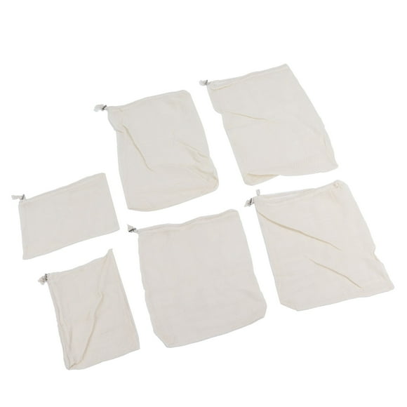 Fruit Storage Bag, Repeatable Drawstring Bag Durable For Toy Storage For Shopping In The Farmers Market For Grocery Stores For Home Kitchen Storage