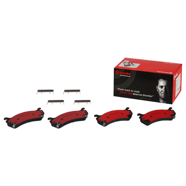 Brembo Brake Pad P10027N NAO; FMSI Number D785-7653; Ceramic; Set Of 4; With Hardware