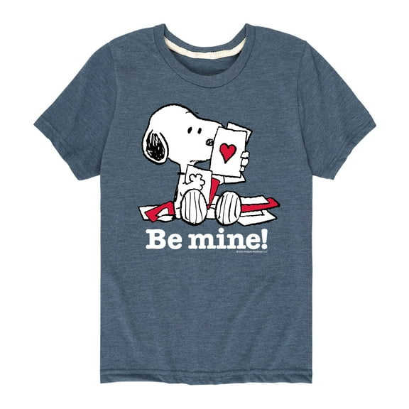 Peanuts - Be Mine Snoopy - Toddler And Youth Short Sleeve Graphic T-Shirt