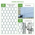 thumbnail image 4 of PawHut Galvanized Metal Chicken Coop Walk-in Enclosure w/ Cover for Outdoor, 4 of 10
