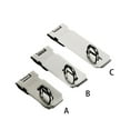 thumbnail image 4 of Padlock Hasp Stainless Steel Window Cupboard Locker Mailbox Lock Plate Hotel Office Outdoor Gate Shed Safety Latch Anti-lost 5 Inch, 4 of 9
