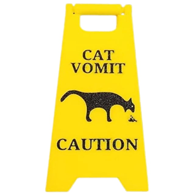 Señal Advertencia Patio Cat Vómito Cat/ Decorativo Funciones Multifunción Divertidas para Cats Dogs