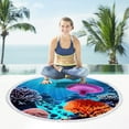 thumbnail image 6 of Beach Towels Round Printed Microfiber Beach Towel Super Lightweight Colorful Bath Towel Sandproof Beach Blanket Beach Mat Multi-Purpose Towel For Travel Swimming Pool on Clearance, 6 of 9