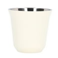 thumbnail image 1 of Delaman Tasse à café, Tasse à café en Acier Inoxydable 304 à Large Bouche Design Blanc Double Couche Bonne Isolation Thermique Tasse à Eau(80ml), 1 of 14