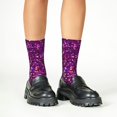 thumbnail image 4 of Naloa Colourful Glitter Kids Socks Unisex Kids and Toddlers' Crew Socks, ,1 Pairs, 4 of 5