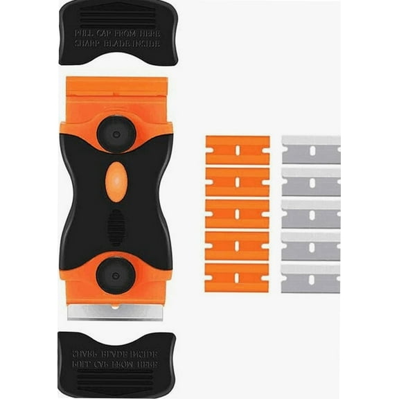 Multi-Function Scraper Tool, Utility Knives,Glass Scraper, Double-Edged Cleaning Cutter, to Remove Residues On Kitchen Stoves, Electrical Appliances, Metal, Mirrors, Windows, Glass, Plastic