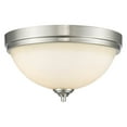 thumbnail image 2 of Zlite 435F3-BN 15 x 8.25 in. Bordeaux Brushed Nickel Flush Mount, 2 of 2