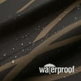 thumbnail image 4 of Abstract Striped Shower Curtain, Modern Minimalist Waterproof Fabric Shower Curtain Set with Hooks 72" x 72" - Brown, 4 of 6