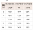 thumbnail image 7 of Womens Faux Leather Bomber Jackets Baseball Collar Zip Up Cropped Biker Coat with Pockets, 7 of 7