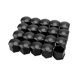 thumbnail image 1 of 20 piezas cubierta protectora de tuerca de cubo de rueda de coche decoración a prueba de polvo a presión en plástico ABS negro 17mm/0,67 pulgadas, 1 of 1
