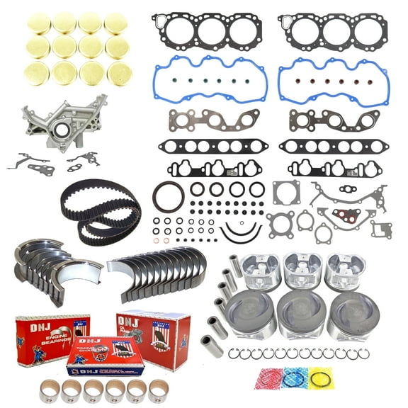 DNJ EK639AM Master Engine Rebuild Kit Fits Cars & Trucks 1999-2004 Nissan Frontier Xterra 3.3L SOHC V6 12V 3275cc VG33E