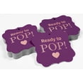 thumbnail image 4 of Inkdotpot Pack Of 100 Ready To Pop Baby Shower Paper Tags DIY Craft Bracket Shape Real Rose Gold Foil Hang Tags, 4 of 7