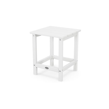 POLYWOOD Long Island 18" Side Table, White