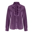 thumbnail image 3 of Uootdi Plus Size Sequin Tops for Women Sparkly Glitter Bow Crewneck Long Sleeve Shirts Evening Party Night Top Going Out Pullover Gift, 3 of 6