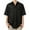 hgg268-Black, variant on Mens Vintage Distressed Sexy Button Short Sleeve Turn Down Collar Shirt Ripped Detail Design Edgy Style Short Sleeve Button Down Shirt