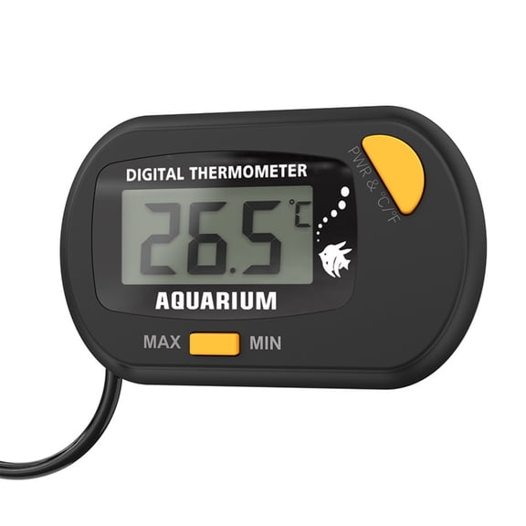 Huhudde Digital Thermometer Aquarium Fishtank Temperature Monitors with Memory Function