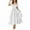 White, variant on NXMZXB Women's 2025 Summer Boho Midi Dress Short Puff Sleeve Smoked Square Neck Loose Flowy A Line Tiered Beach Vacation Long Dresses for Wedding Party Black XL