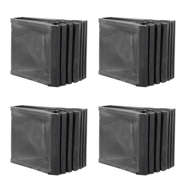 unbranded 4Pcs Replacement Bumpers for Ladder Black Damping Indoor Use