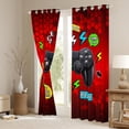 thumbnail image 4 of Homewish Cartoon Game Console Black Out Curtains, Eat Sleep Game Curtains Pack of 2 (42x63 Each), Teens Kids Boys Girls Bedroom Curtains, Curtains and Drapes Home Decor, 4 of 7