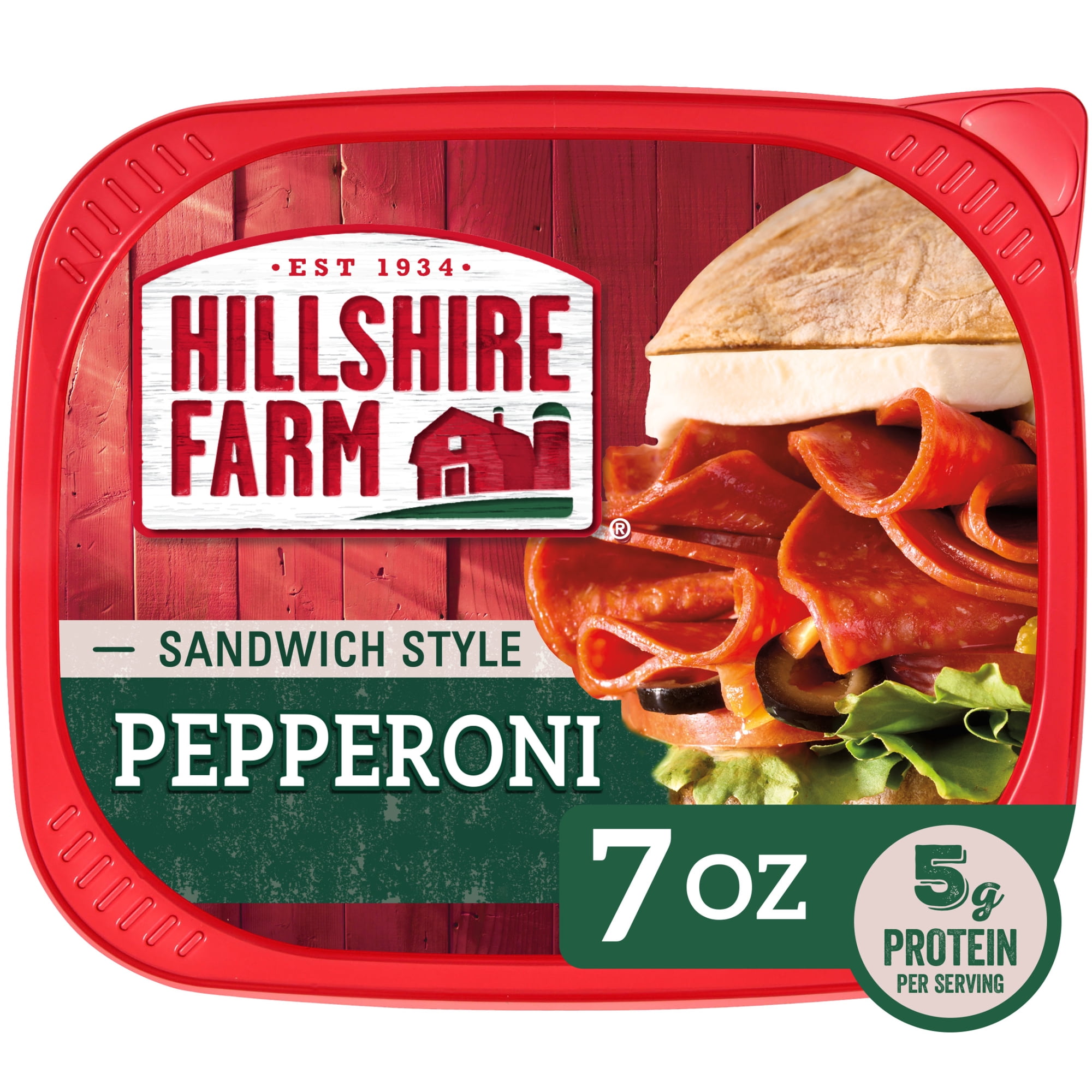 Hillshire Farm Sandwich Style Pepperoni Lunchmeat, 7 oz Plastic Tub