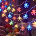 thumbnail image 2 of Guirnalda de luces LED de copos de nieve para decoración del hogar, guirnalda de luces navideñas para boda, fiesta de Navidad, 2 of 4