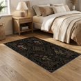 thumbnail image 2 of ODIKA 5'x7' Washable Area Rug Non-Slip, Low Pile, Stain Resistant Halloween Abstract Coffin Motif Burgundy Gothic Witchy Moody for Guest Room, Lounge, Apartment, 2 of 7