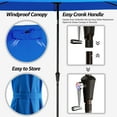 thumbnail image 6 of JUSTLET 6.5' x 10' Rectangular Patio Umbrellas, Outdoor Umbrella for Chair, Royal Blue, 6 of 6