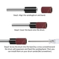 thumbnail image 2 of Fznkrag 384Pcs Sanding Bands Drum Sleeve Grit Mandrel Dremel Rotary Tool Kit Accessories, 2 of 11