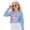 Axolotl Blue Pink, variant on Stylish Girls Crop Top Long Sleeve Crewneck Cropped Sweatshirt Comfy Sweater for Fall Winter Fashion Age 11-12 Kids Youth Teens, Axolotl Blue Pink