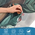 thumbnail image 3 of Yayeee Kitchen Curtains Tier Pair Light Filtering 27"x24" Rod Pocket Short Cafe Window Panel, Flowers And Cat, 3 of 7