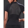 thumbnail image 2 of Top-kevin Women'S Athletic Top, Short-Sleeve Fitness Shirt with a Half-Zip Design, Mesh Back, Suitable for Running, Cycling, Gym Workouts, And Yoga, 2 of 8