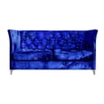 thumbnail image 3 of HMD Aliston Flared Arm 3-Seater Sofa, Shiny Blue, 3 of 5