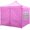 Pink, variant on Costway 10 x 10 FT Pop up Canopy Tent with 4 Removable Sidewalls, Wheeled Bag, Sandbags White